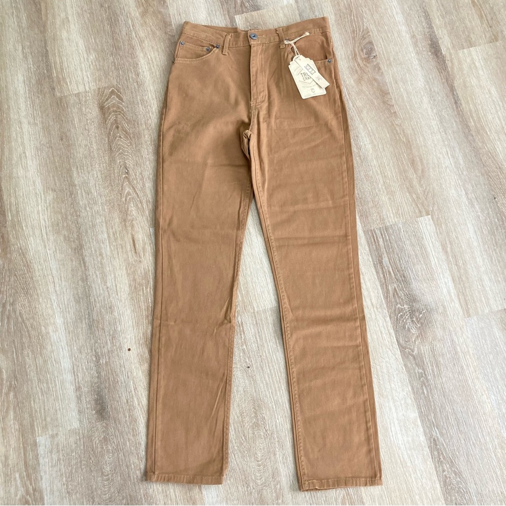 True Craft boys size 18 stretch tan straight leg pants NWT
